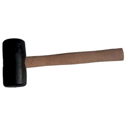 Palička gumová černá- 65 mm, násada dřevo.