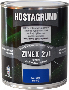 Hostagrund Zinex 2v1, barva na pozink polomatná.
