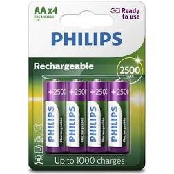 Baterie AA dobíjecí HR6- 2500 mA, Philips