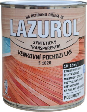 Pochozí lak, syntetický Lazurol- 0,75 L