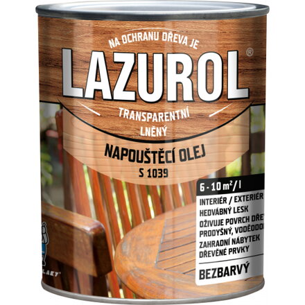 Napouštěcí olej Lazurol přírodní