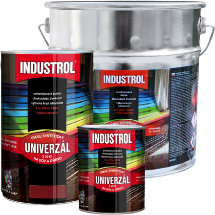 Industrol S2013 UNI LESK, 0,75 L vrchní barva na kov a dřevo