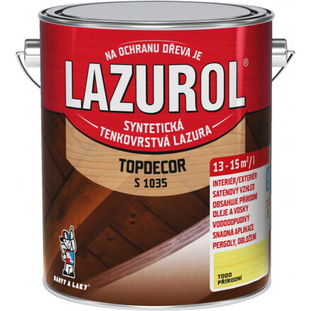 Lazurol Topdecor tenkovrstvá lazura 2,5L