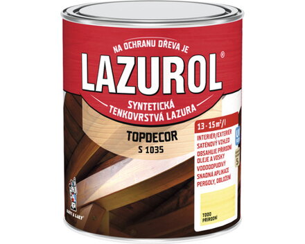 Lazurol Topdecor tenkovrstvá lazura 0,75 L