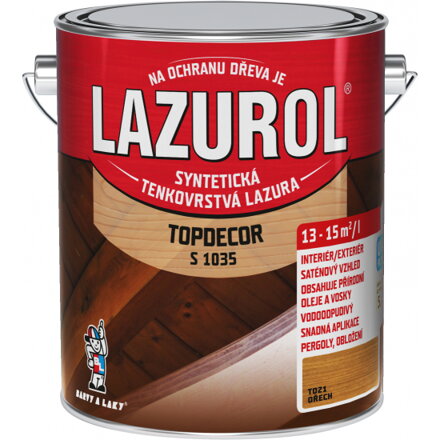 Lazurol Topdecor tenkovrstvá lazura 0,75 L