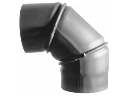 Kouřové koleno silnostěnné 150 mm/90 stupňů, otočné