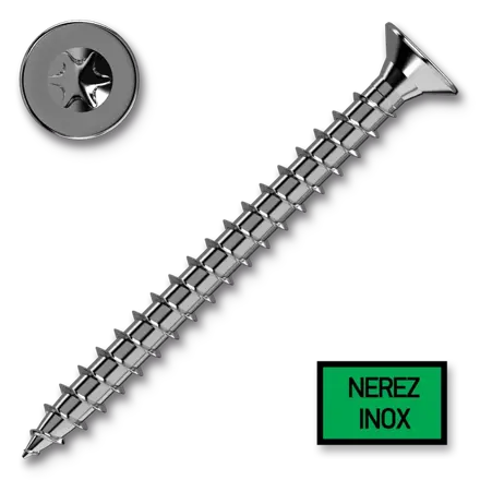 Vrut UNi Torx, částečný závit , nerez A2