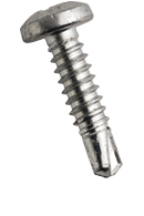 Šroub samovrtný TEX 3,9 mm, PH hlava, zinek bílý. 