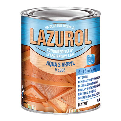 Lazurol Aqua akryl lesk - 0,6 Kg