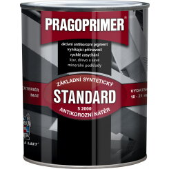 Pragoprimer, základní syntetická barva na kov.