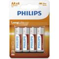 Baterie AA obyčejná R6, Philips